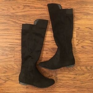 Stunning black suede otk boots size 8 ID Required